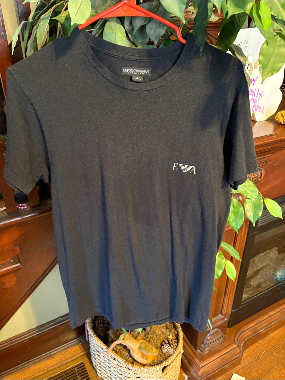 Emporio Armani black t shirt